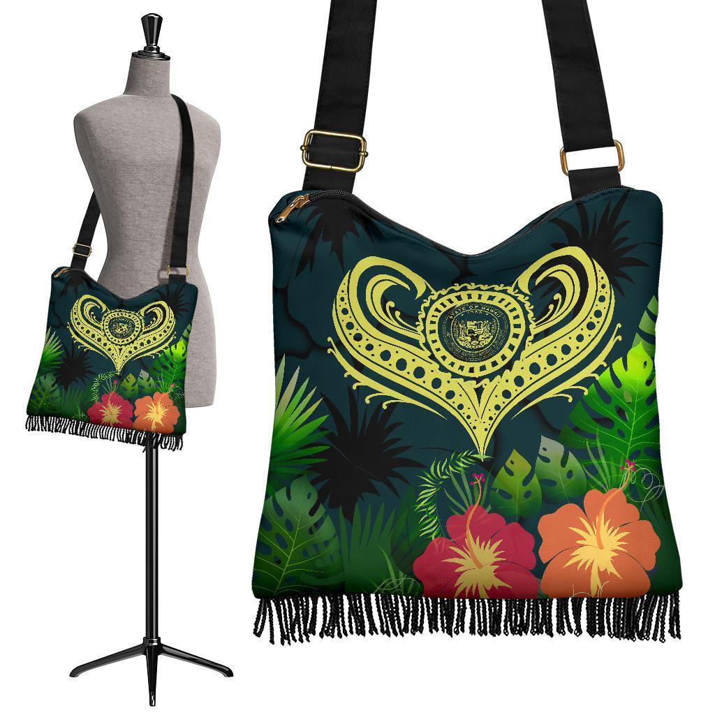 Polynesian Hawaii Boho Handbag - Heart with - Polynesian Pride