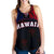 Hawaiian Kanaka Women's Racerback Tank Flag Nation Black Demodern AH - Polynesian Pride