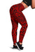 Polynesian Hawaiian Style Tribal Tattoo Red Hawaii Women's Leggings AH Red - Polynesian Pride