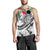 Nauru Polynesian Men's Tank Top - Summer Plumeria (White) - Polynesian Pride