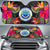 Federated States Of Micronesia Auto Sun Shades - Hibiscus Pattern Auto Sun Shade Universal Fit Black - Polynesian Pride