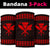 Hawaii Kakau Polynesian Kanaka Map Bandana 3 - Pack - Red - Polynesian Pride