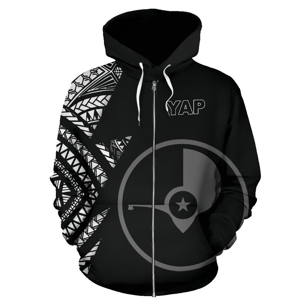 Yap Pattern All Over Zip up Hoodie FSM - Polynesian Pride