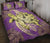 Hawaii Polynesian Turtle Hibiscus Quilt Bed Set - Yellow - Polynesian Pride