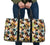Tropical Jungle Parrots And Flamingos Pattern Hawaii Travel Bag Travel Bag One size Black - Polynesian Pride