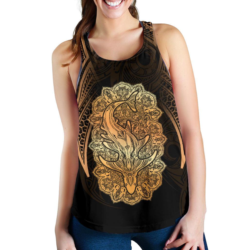 Wild Shark Polynesian Women's Racerback Tank - Polynesian Pride