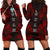 Guam Hoodie Dress - Polynesian Tattoo Red Red - Polynesian Pride