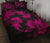 Hawaii Head Hammer Shark Hibiscus Pink Quilt Bed Set - Polynesian Pride