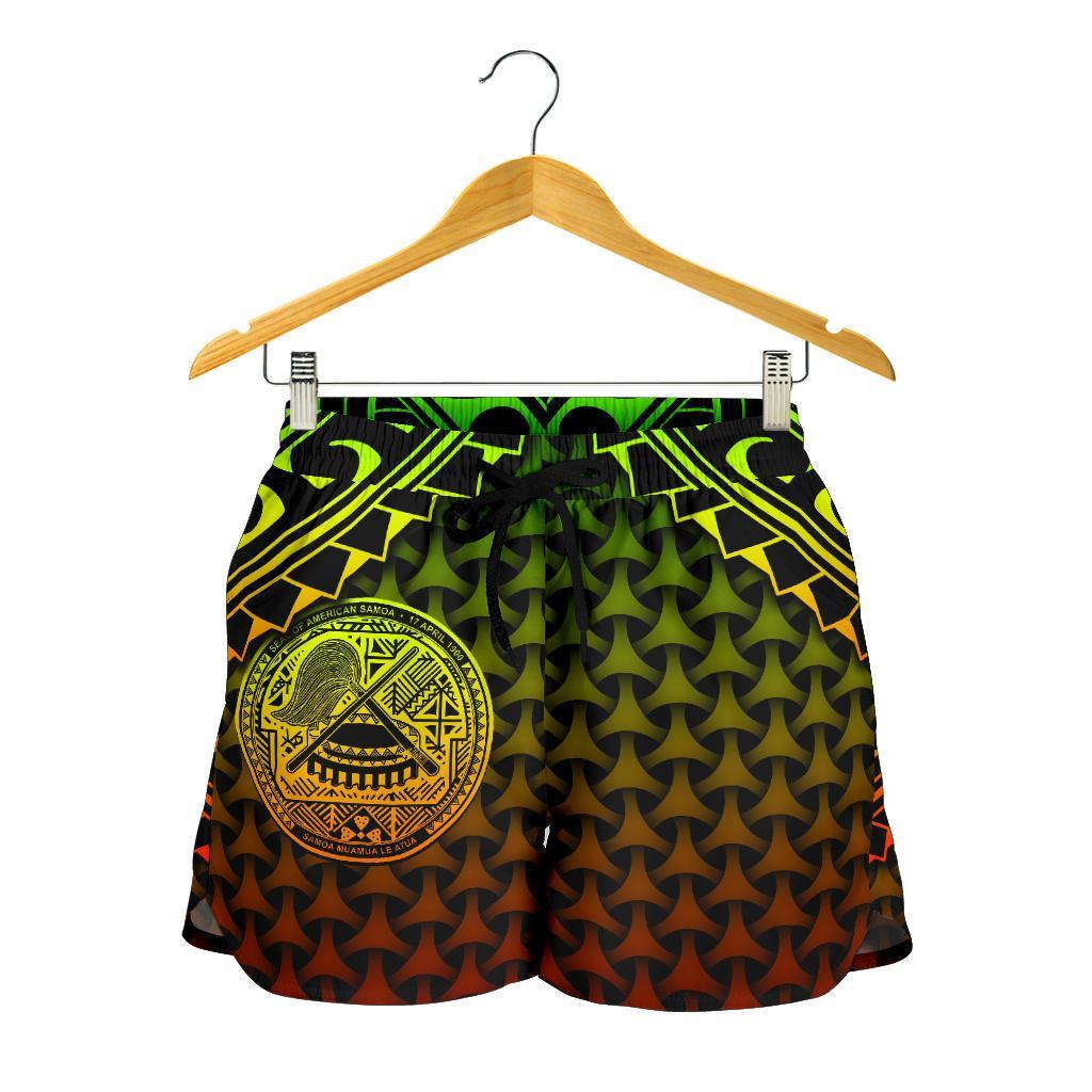 Polynesian American Samoa Women's Shorts - Reggae Vintage Polynesian Patterns - Polynesian Pride