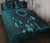 Cook Islands Polynesian Quilt Bed Set Dreamcatcher Blue Blue - Polynesian Pride