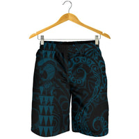 Hawaii Warrior Men's Shorts Blue Coral - Polynesian Pride