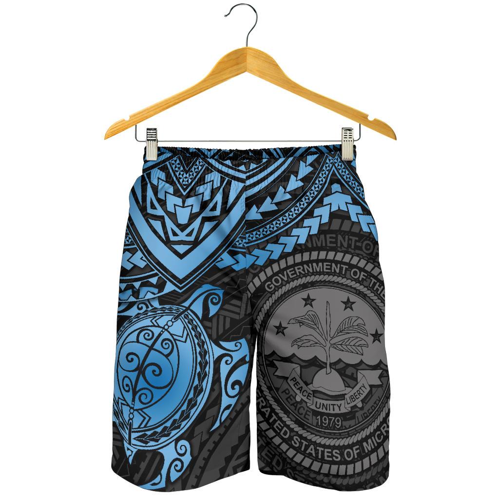 Federated States Of Micronesia Men's Shorts - Blue Turtle - Polynesian Pride