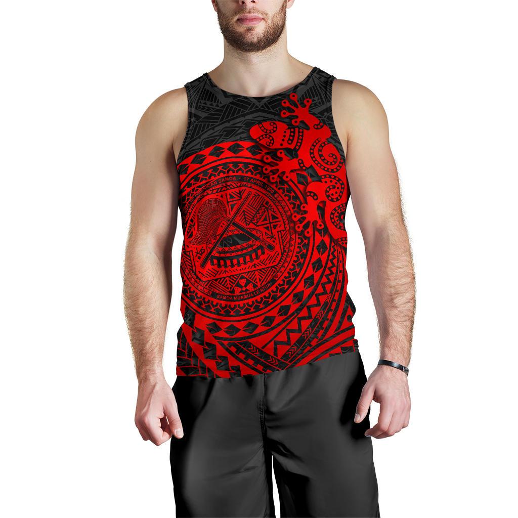 American Samoa Men's Tank Top - Polynesian Lizard - Polynesian Pride