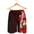 Nauru Polynesian Men's Shorts - Coat Of Arm With Hibiscus - Polynesian Pride