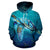 Hawaii All Over Hoodie Turtle Under Sea - Polynesian Pride