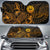 Tahiti Auto Sun Shades Turtle Hibiscus Gold Auto Sun Shade Universal Fit Gold - Polynesian Pride