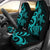 New Caledonia Car Seat Covers - Turquoise Tentacle Turtle Universal Fit Turquoise - Polynesian Pride