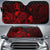 Niue Auto Sun Shades Turtle Hibiscus Red Auto Sun Shade Universal Fit Red - Polynesian Pride