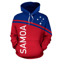 Samoa All Over Hoodie Polynesian Curve Version - Polynesian Pride