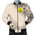 (Sivage) Wallis and Futuna Men's Bomber Jacket - The Beige Hibiscus - Polynesian Pride