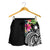 The Philippines Women's Shorts - Summer Plumeria (Black) - Polynesian Pride