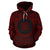 Papua New Guinea ll Over Hoodie Papua New Guinea Coat of rms Polynesian Red Black Unisex Red - Polynesian Pride