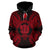 Niue Polynesian ll Over Hoodie Map Red - Polynesian Pride