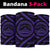 Hawaiian Mauna Kea Purple Bandana 3 - Pack - Polynesian Pride