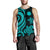 Nauru Men's Tank Top - Turquoise Tentacle Turtle - Polynesian Pride
