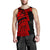 Polynesian Guinea Men's Tank Top - Moana Maui Tattoo With Coat Of Arm Guinea Red - Polynesian Pride