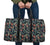 Tropical Strelitzia Black Hawaii Travel Bag Travel Bag One size Black - Polynesian Pride