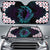 Hawaiian Shark Turtle Plumeria Car Sun Shade - Black - Zelda Style - AH Auto Sun Shade Universal Fit Black - Polynesian Pride