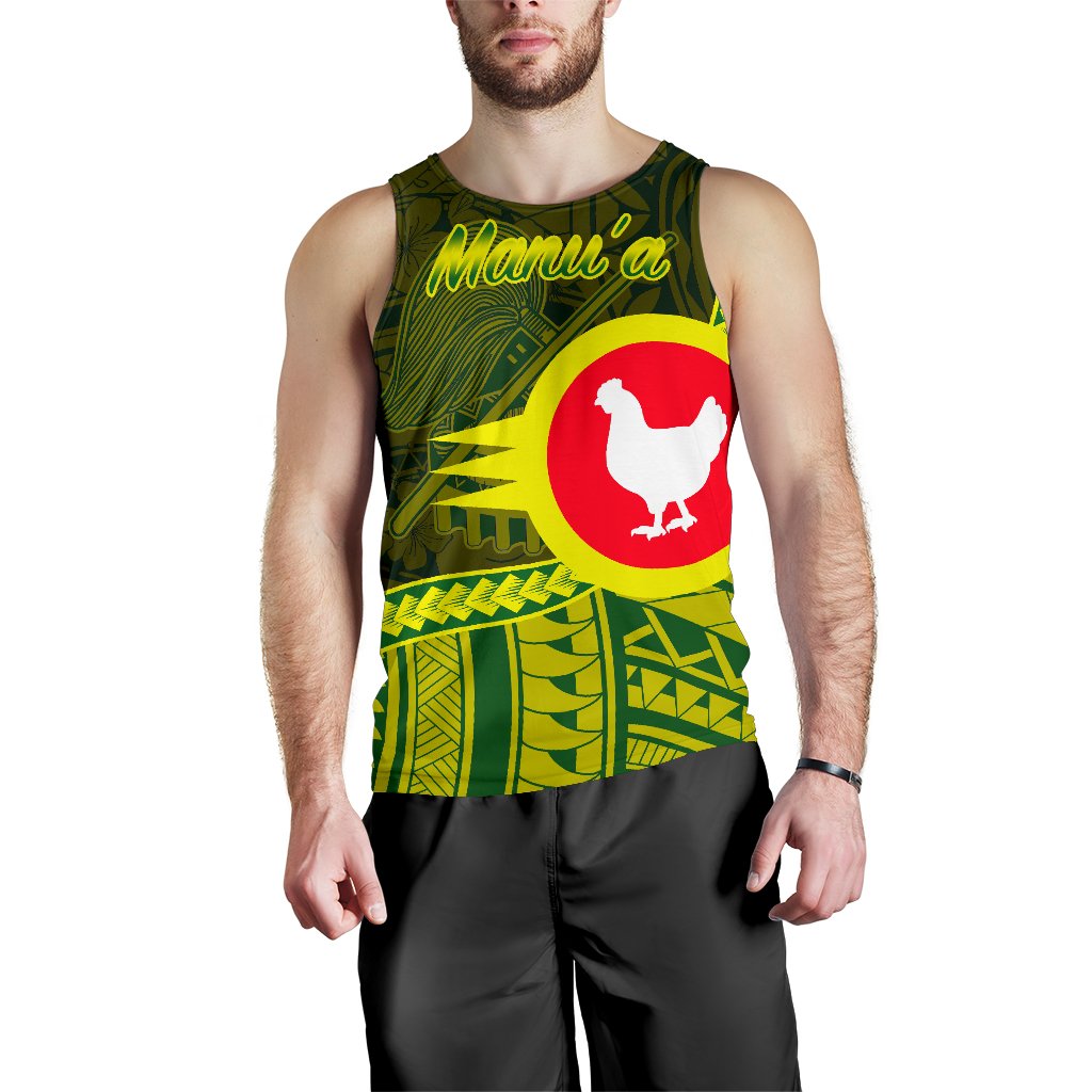 American Samoa Men's Tank Top - Manu'a Polynesian Patterns - Polynesian Pride