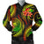 American Samoa Polynesian Men Bomber Jacket - Reggae Plumeria - Polynesian Pride