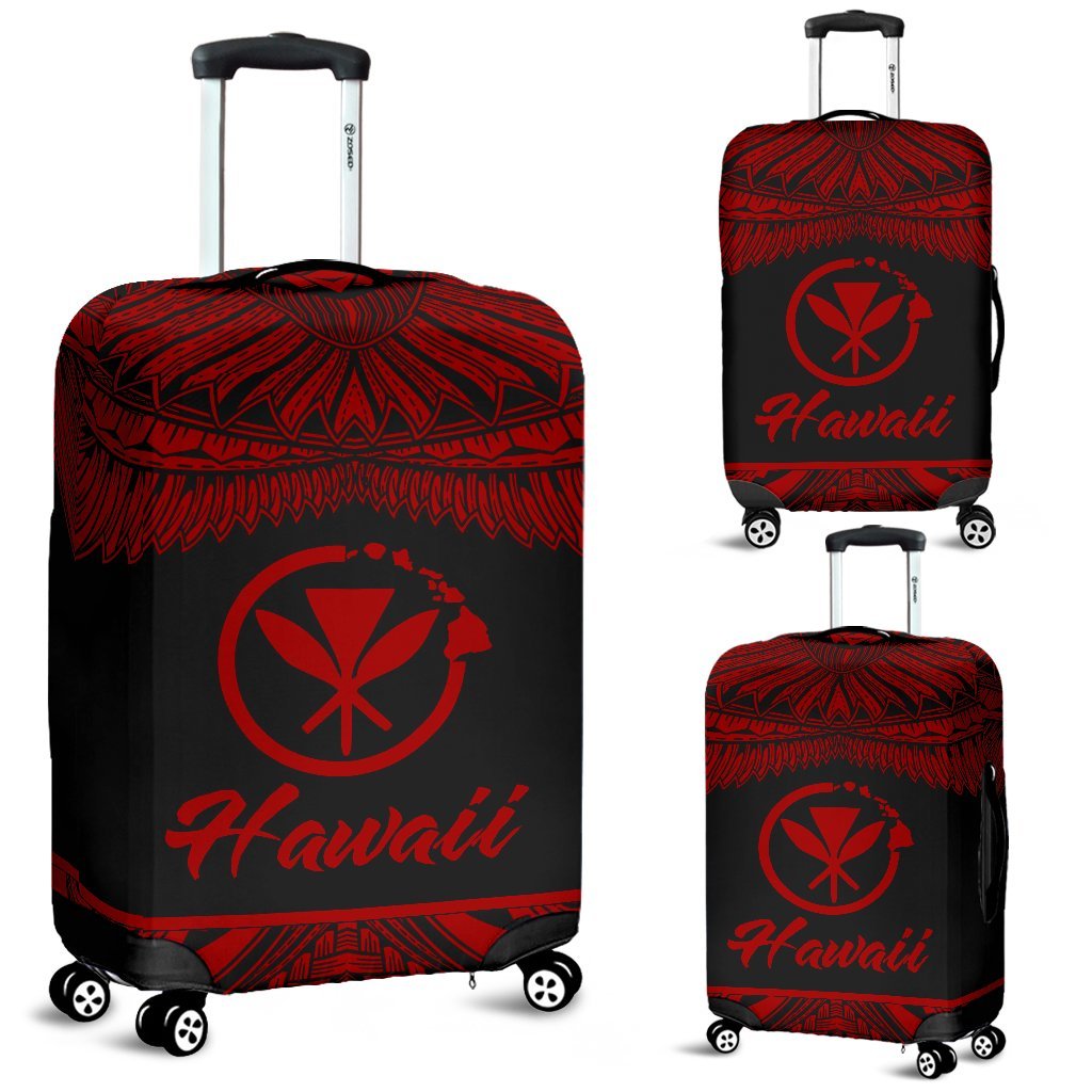 Hawaii Polynesian Luggage covers - Hawaii Pride Red Version Red - Polynesian Pride