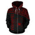 Pohnpei All Over Zip up Hoodie Micronesia Curve Red Style - Polynesian Pride