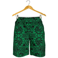 Polynesian Kakau Turtle Green Men's Short - Polynesian Pride