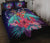 Hawaii Couple Turtle Hibiscus Tropical Quilt Bed Set - Huxley Style - AH - Polynesian Pride