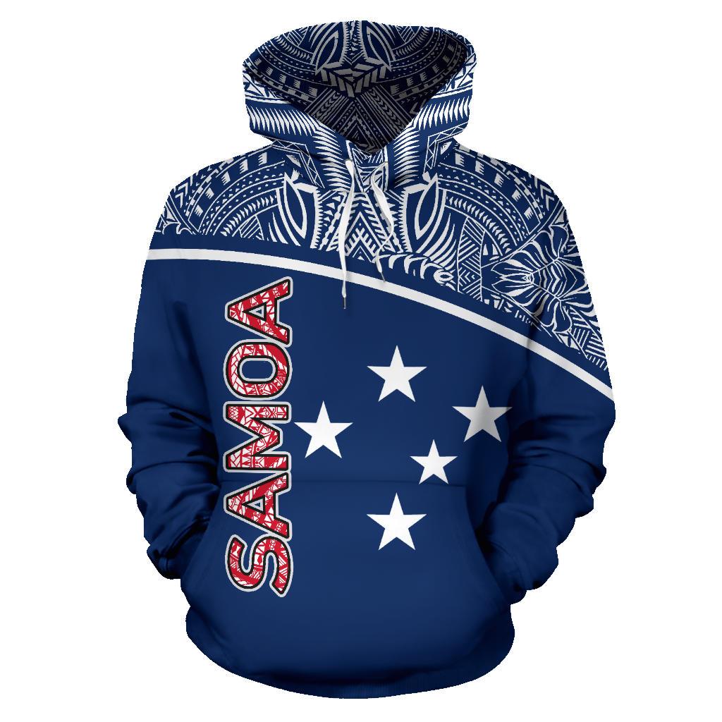Samoa All Over Hoodie Polynesia Curve Style - Polynesian Pride
