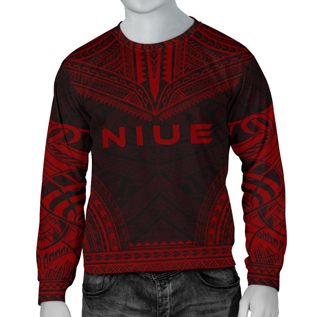 Niue Sweater - Polynesian Chief Red Version Unisex Red - Polynesian Pride