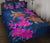 Hawaii Couple Turtle Hibiscus Valentine Quilt Bed Set - Light Style - AH - Polynesian Pride