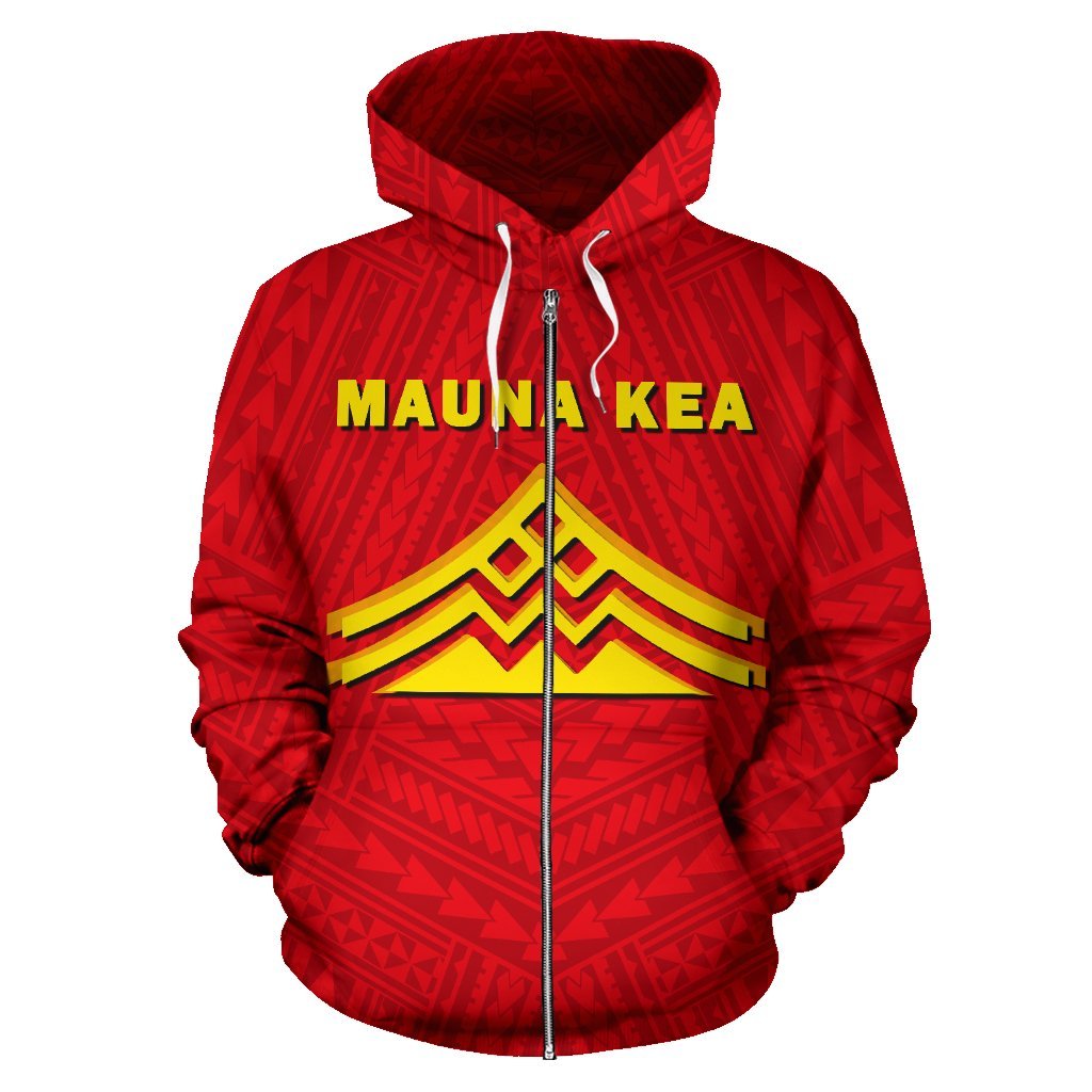 Hawaii Mauna Kea Polynesian Zip up Hoodie - Polynesian Pride
