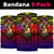 Polynesian Warrior Hula Girl Kanaka Hawaii Anchor Bandana 3 - Pack - AH - Rainbow - Polynesian Pride