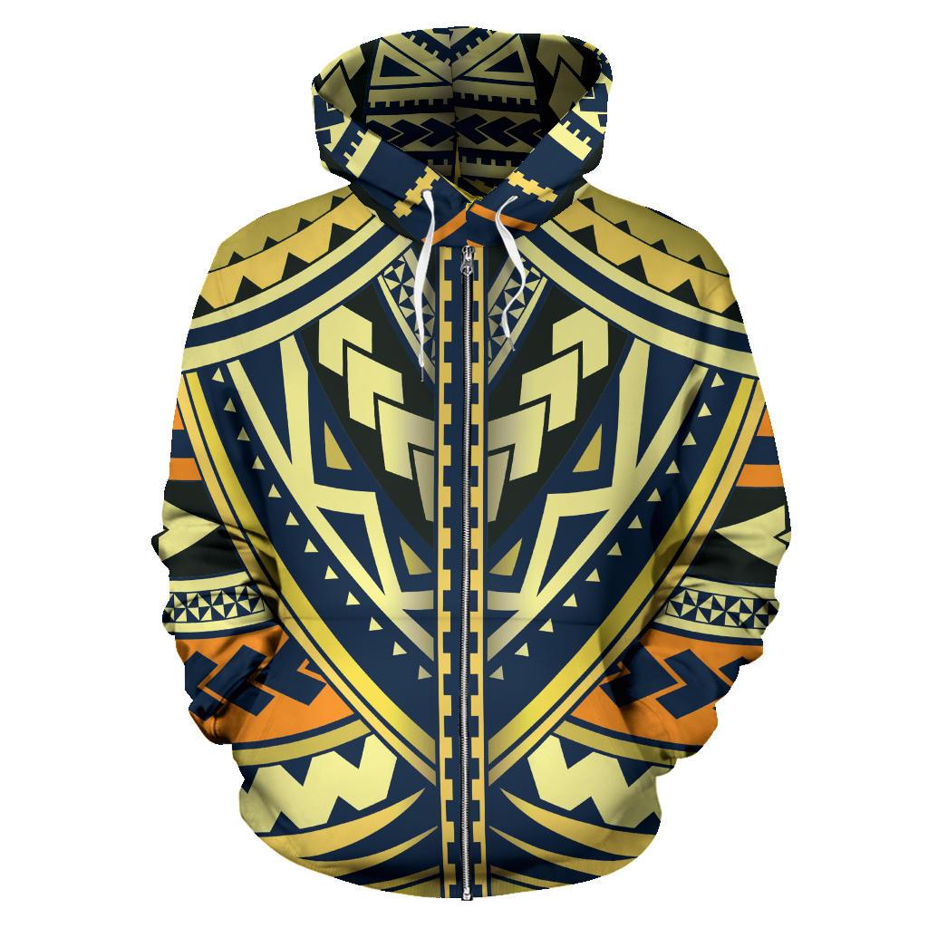 Polynesian Tattoo Zip up Hoodie - Polynesian Pride