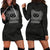 Samoa Women's Hoodie Dress - Polynesian Patterns Galaxy Black - Polynesian Pride