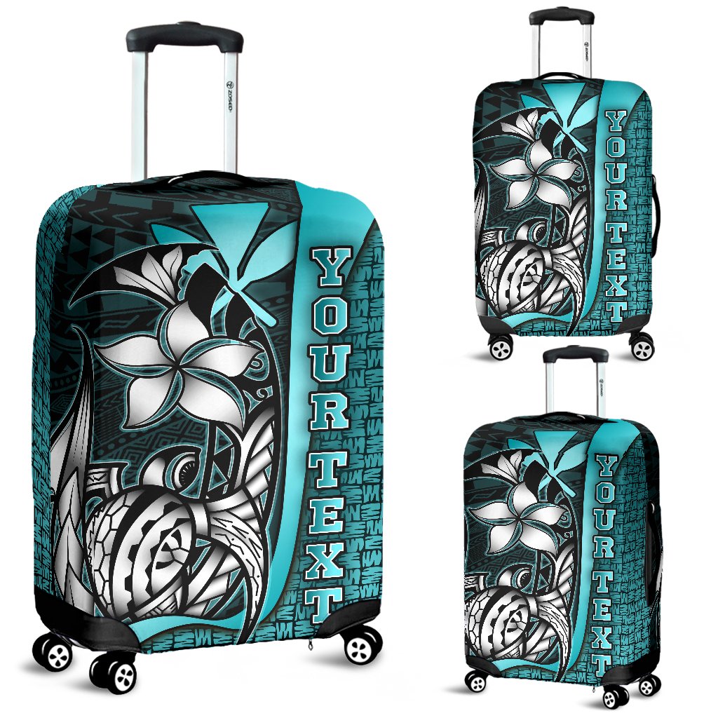 Polynesian Hawaii Custom Personalised Luggage Covers Turquoise - Turtle with Hook TURQUOISE - Polynesian Pride