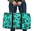 Polynesian Turtle Palm And Sea Pebbles Turquoise Hawaii Travel Bag - Polynesian Pride