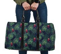 Tropical Monstera Leaf Green Hawaii Travel Bag Travel Bag One size Black - Polynesian Pride