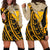 Hawaii Women's Hoodie Dress - Polynesian Wild Style Gold - Polynesian Pride