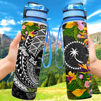 Chuuk State Custom Personalised Hydro Tracking Bottle - Seal Spiral Polynesian Patterns Hydro Tracking Bottle - Chuuk 32oz Large - Polynesian Pride